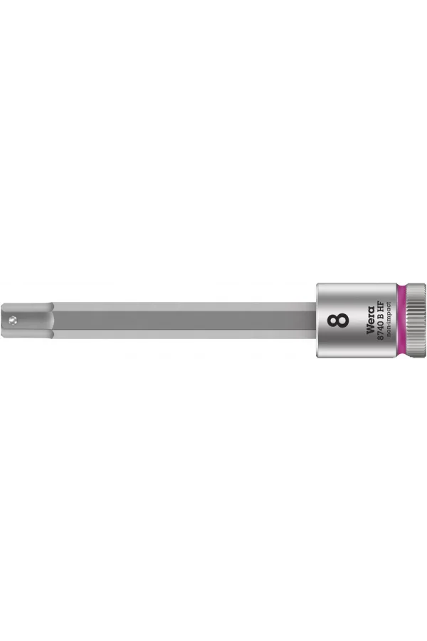 Wera 8740 B HF Altıgen Uçlu Zyklop Lokma Bits, 3/8 Soketli, Tutma Fonksiyonlu, 8 x 100 mm