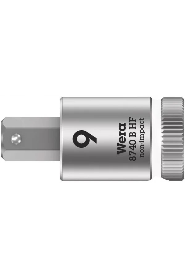 Wera 8740 B HF Altıgen Uçlu Zyklop Lokma Bits, 3/8 Soketli, Tutma Fonksiyonlu, 9 x 38.5 mm