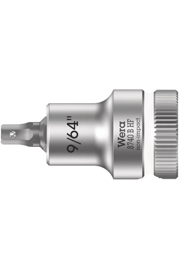 Wera 8740 B HF Altıgen Uçlu Zyklop Lokma Bits, 3/8 Soketli, Tutma Fonksiyonlu, 9/64 x 35 mm