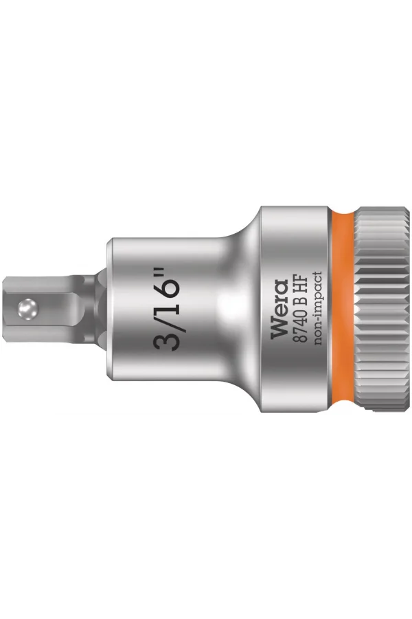 Wera 8740 B HF Altıgen Uçlu Zyklop Lokma Bits, 3/8 Soketli, Tutma Fonksiyonlu, 3/16 x 35 mm