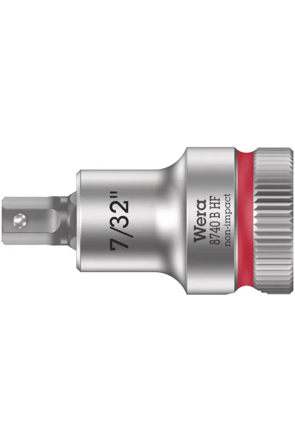 Wera 8740 B HF Altıgen Uçlu Zyklop Lokma Bits, 3/8 Soketli, Tutma Fonksiyonlu, 7/32 x 35 mm