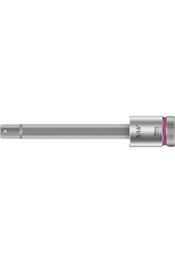 Wera 8740 B HF Altıgen Uçlu Zyklop Lokma Bits, 3/8 Soketli, Tutma Fonksiyonlu, 5/16 x 100 mm
