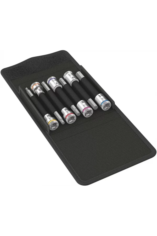 Wera 8740 B HF Altıgen Uçlu Zyklop Lokma Bits Seti, 3/8 Soketli, Tutma Fonksiyonlu