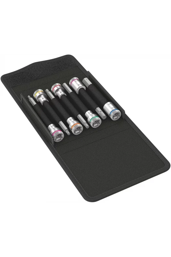 Wera 8740 B HF Emperyal 1 Altıgen Uçlu Zyklop Lokma Bits Seti, 3/8 Soketli, Tutma Fonksiyonlu
