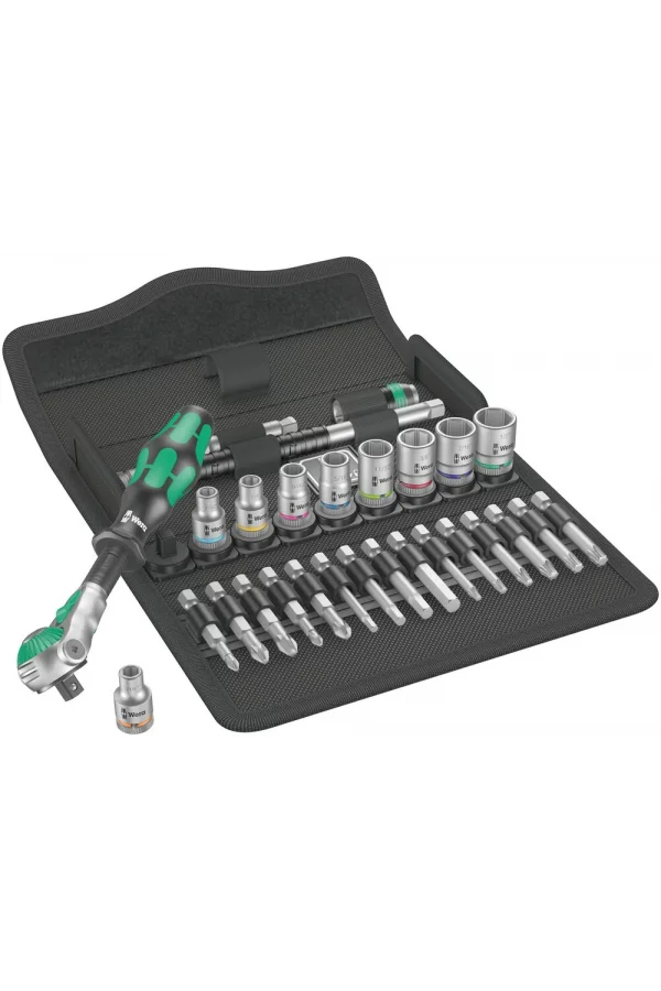 Wera 8100 SB 9 Zyklop Speed Cırcır Seti, 3/8 Sürücülü, inç