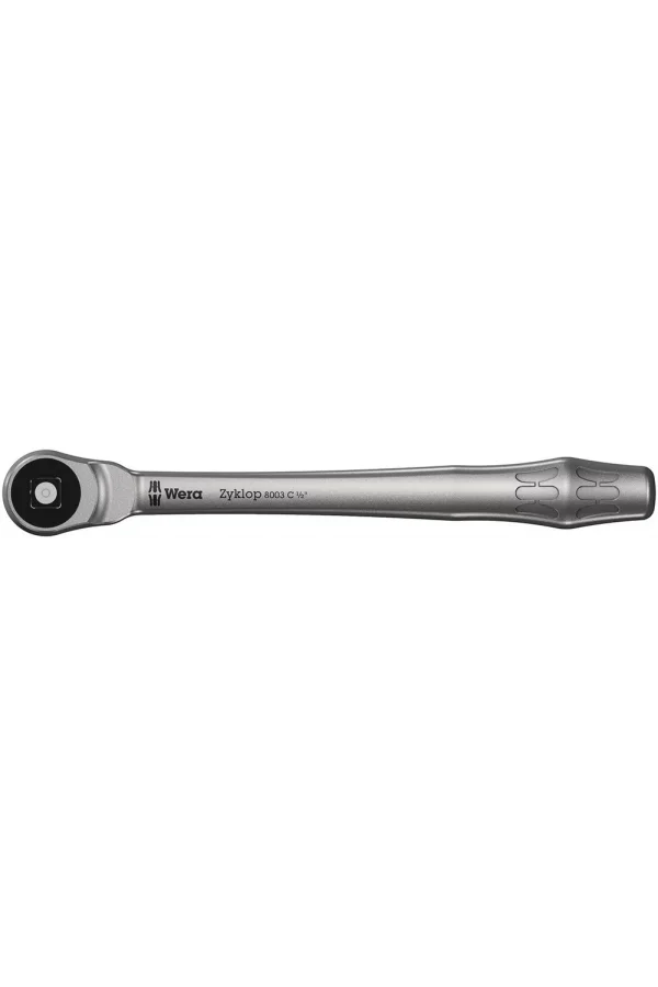 Wera 8003 C Zyklop Metal Cırcır, İtmeli 1/2 Sürücülü, 1/2 x 281 mm