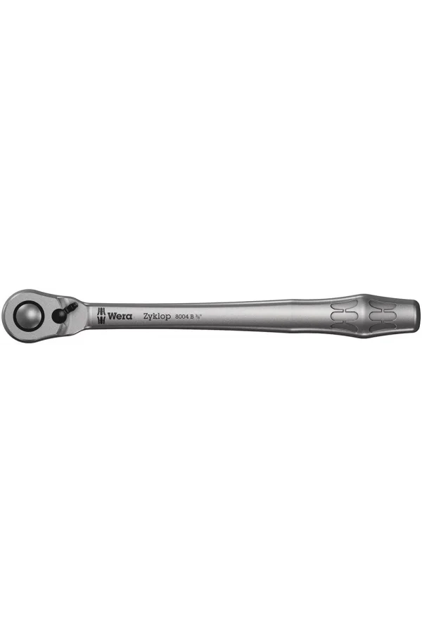 Wera 8004 B Zyklop Metal Yön Mandallı Cırcır, 3/8 Sürücülü, 3/8 x 222 mm
