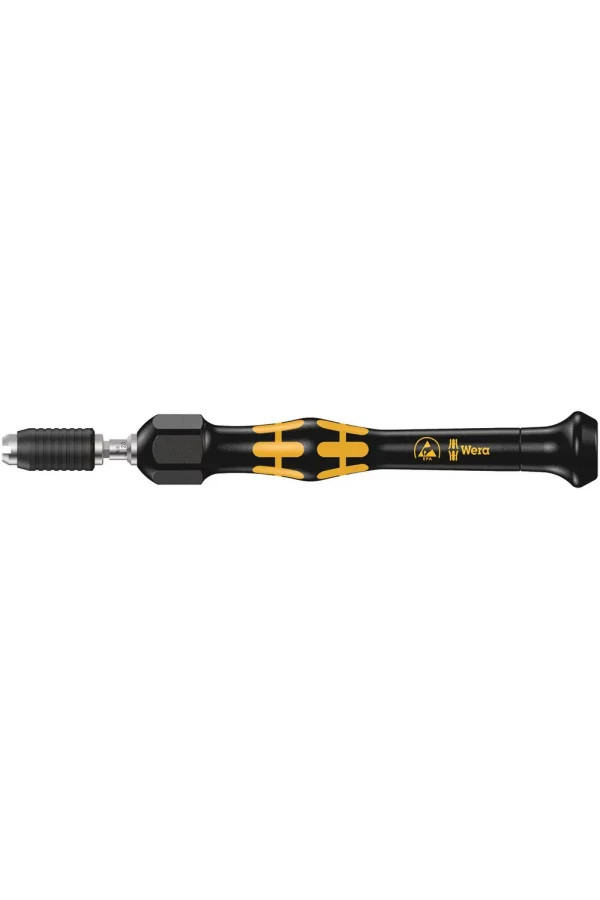 Wera 1430 ESD Kraftform Ayarlanabilir Torklu Micro Tornavida (0,02-0,11 Nm) Hızlı Uç Değiştirme Mandrenli, 1431 ESD x 0.05-0.11 Nm