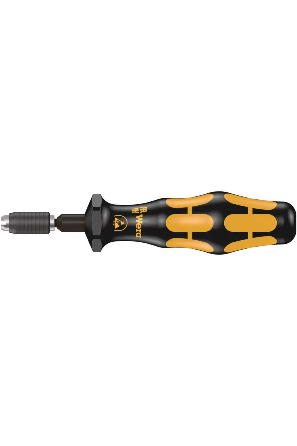 Wera 7400 Serisi ESD Kraftform Fabrika Önayarlı Torklu Tornavida, Hızlı Uç Değiştirme Mandrenli, 7456 ESD x 0.3-1.0 Nm