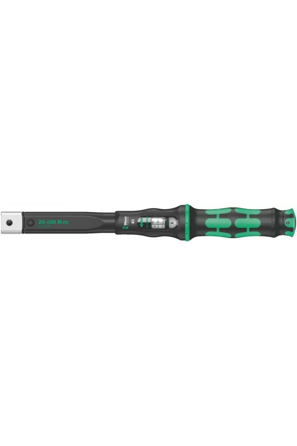 Wera Click-Torque X 3 Değişken Geçmeli Uçlu Ayarlanabilir Tork Anahtarı, 20-100 Nm, 9x12 x 20-100 Nm
