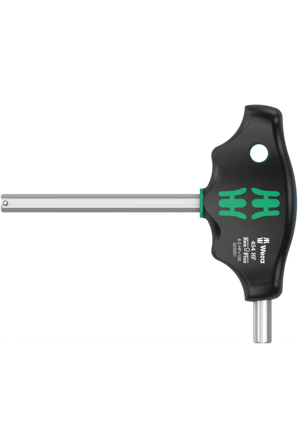 Wera 454 HF Tutma Fonksiyonlu Hex-Plus T Saplı Tornavida, 8 x 100 mm