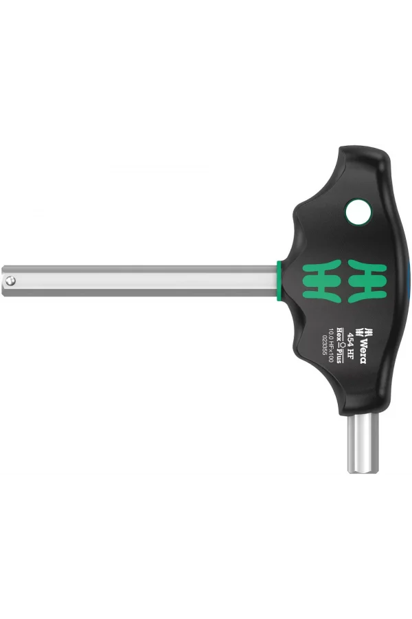 Wera 454 HF Tutma Fonksiyonlu Hex-Plus T Saplı Tornavida, 10 x 100 mm