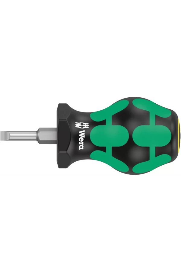 Wera 335 Stubby/Topaç/Karbüratör Tornavidası, 0.8 x 4 x 24.5 mm