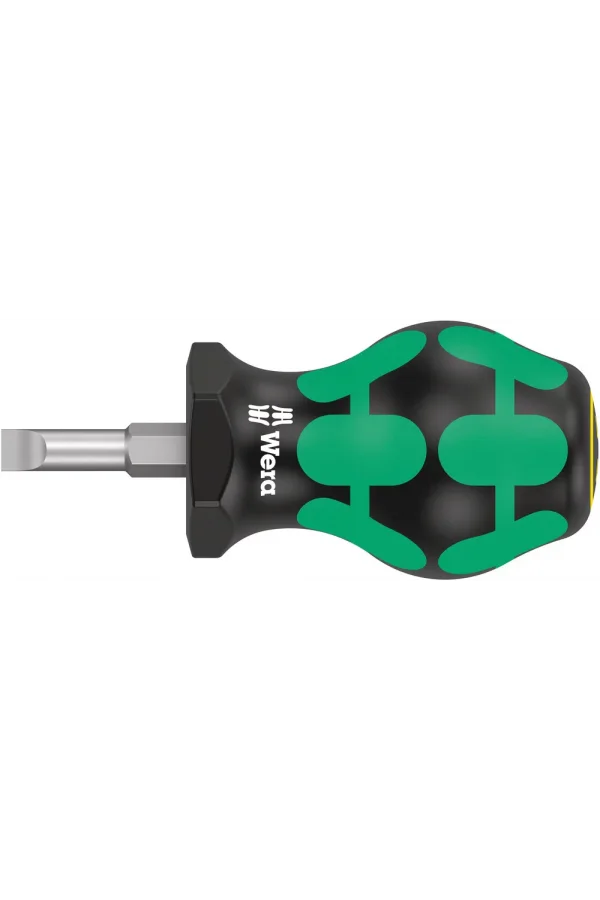 Wera 335 Stubby/Topaç/Karbüratör Tornavidası, 1 x 5.5 x 24.5 mm