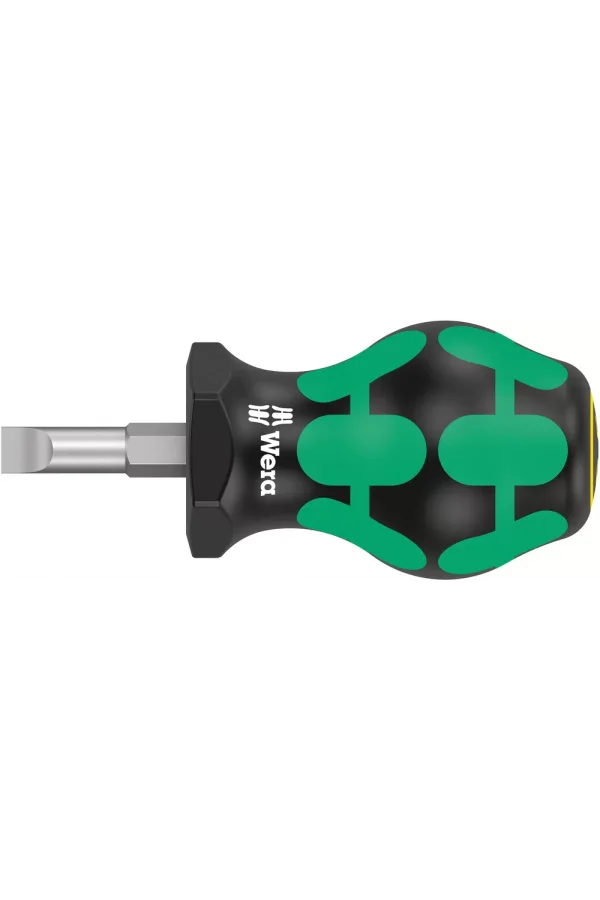 Wera 335 Stubby/Topaç/Karbüratör Tornavidası, 1.2 x 6.5 x 24.5 mm