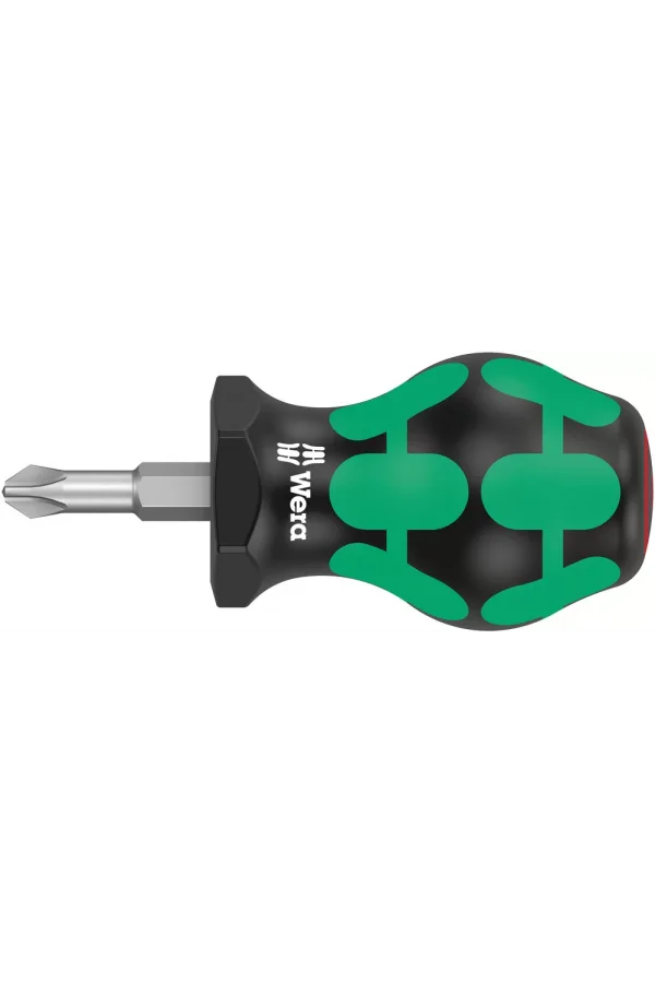 Wera 350 PH Yıldız Stubby/Topaç/Karbüratör Tornavidası, PH 2 x 25 mm