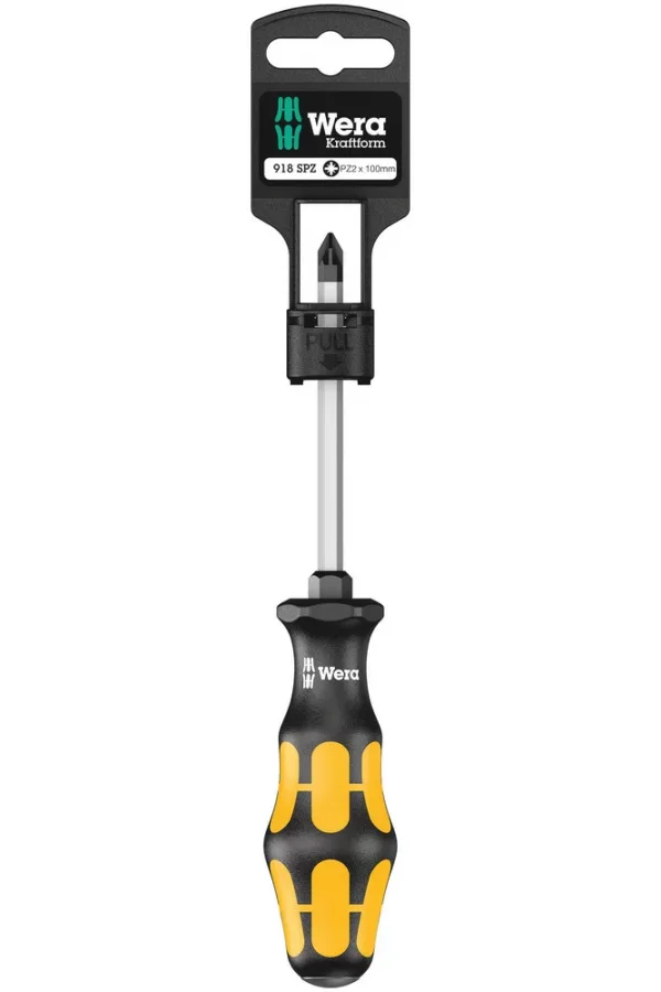 Wera 918 SPZ SB Pozidriv Tornavida, PZ 2 x 100 mm