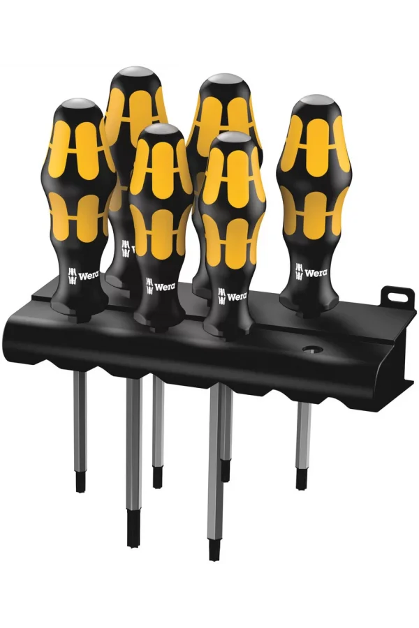 Wera 977/6 TORX® Tornavida Seti Kraftform Wera: Keski Tornavida + Raf