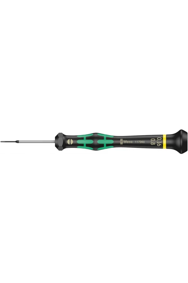 Wera 2035 Elektronikçi Düz Tornavida, 0.16 x 0.8 x 40 mm
