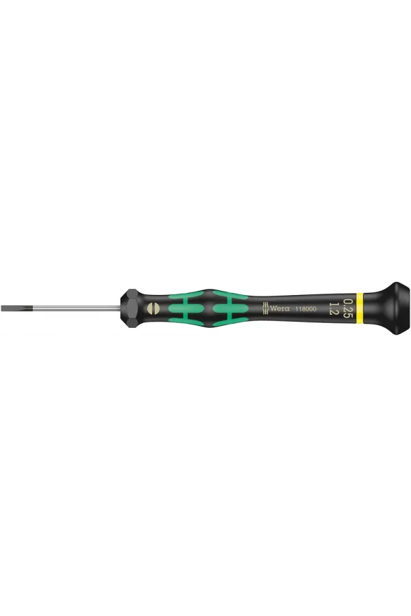 Wera 2035 Elektronikçi Düz Tornavida, 0.25 x 1.2 x 40 mm