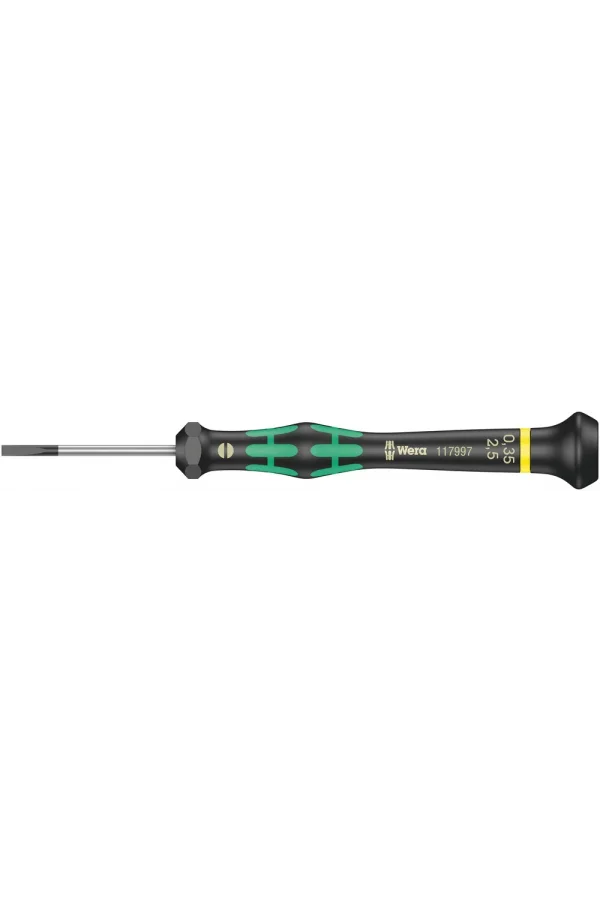 Wera 2035 Elektronikçi Düz Tornavida, 0.35 x 2.5 x 40 mm