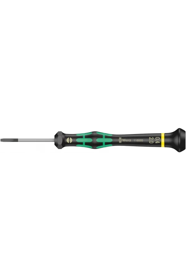 Wera 2035 Elektronikçi Düz Tornavida, 0.40 x 2 x 40 mm