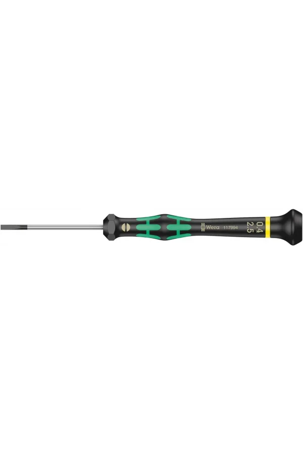 Wera 2035 Elektronikçi Düz Tornavida, 0.40 x 2.5 x 50 mm