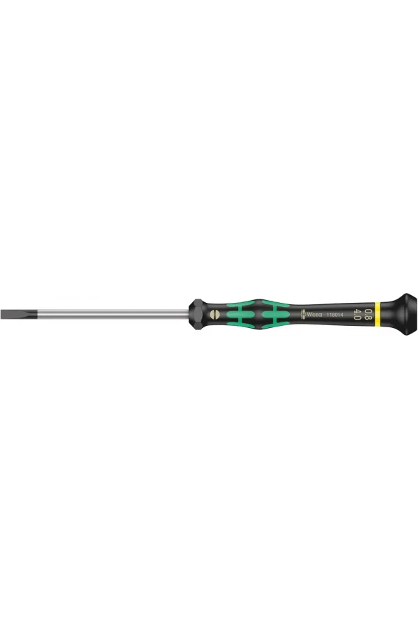 Wera 2035 Elektronikçi Düz Tornavida, 0.80 x 4 x 80 mm