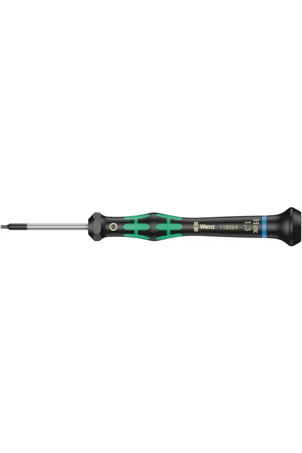 Wera 2054 Elektronikçi Altıgen Tornavida, 1.3 x 40 mm