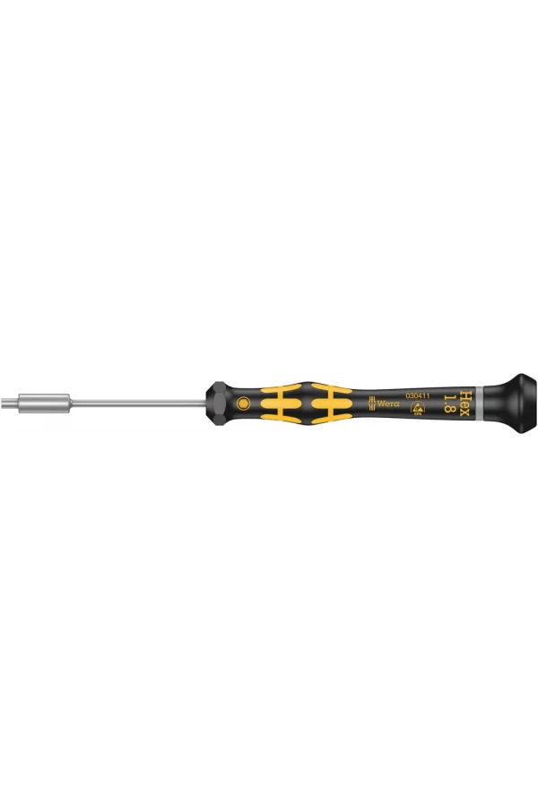 Wera 1569 ESD Kraftform Micro Lokmabaş Tornavida, 1.8 x 60 mm