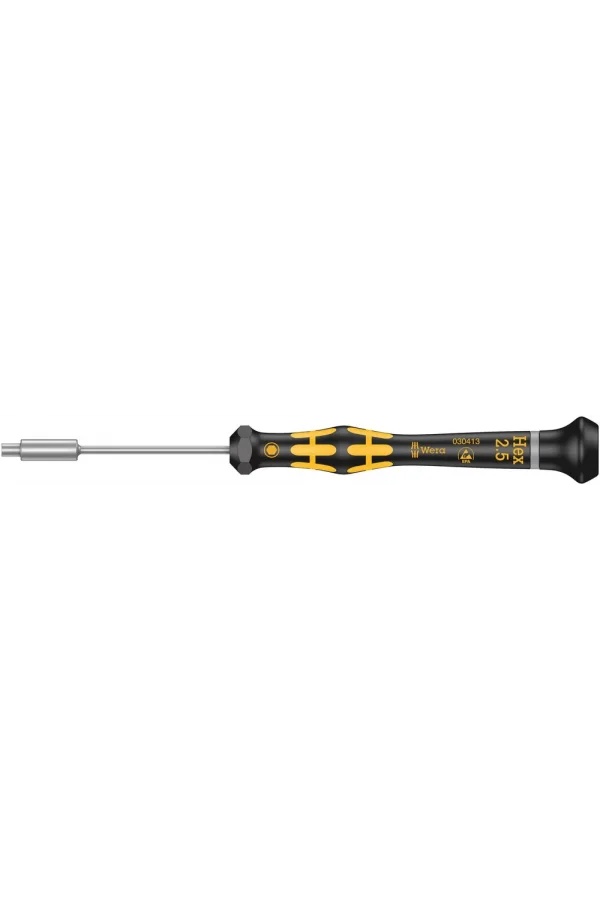Wera 1569 ESD Kraftform Micro Lokmabaş Tornavida, 2.5 x 60 mm