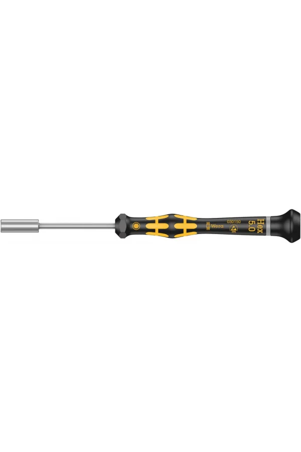 Wera 1569 ESD Kraftform Micro Lokmabaş Tornavida, 5 x 60 mm