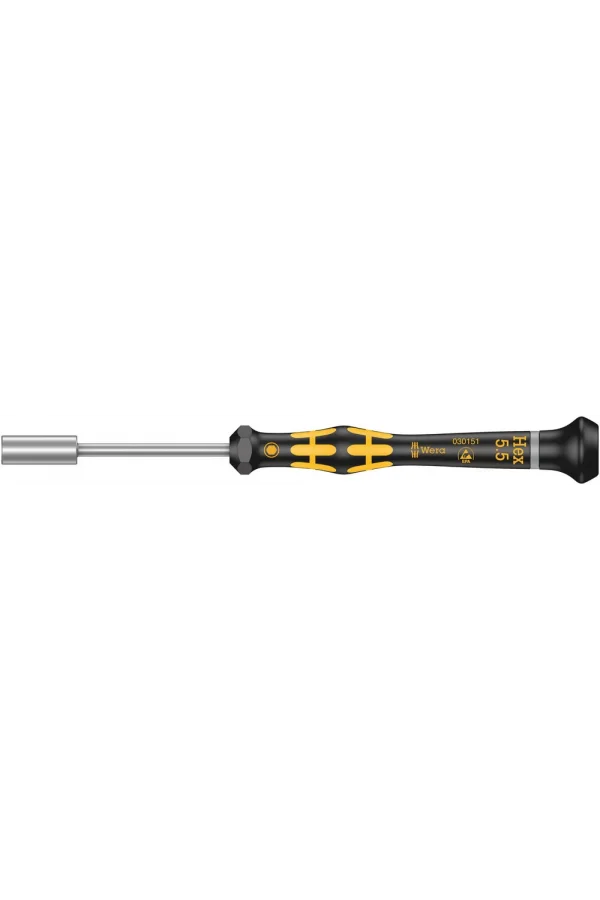 Wera 1569 ESD Kraftform Micro Lokmabaş Tornavida, 5.5 x 60 mm