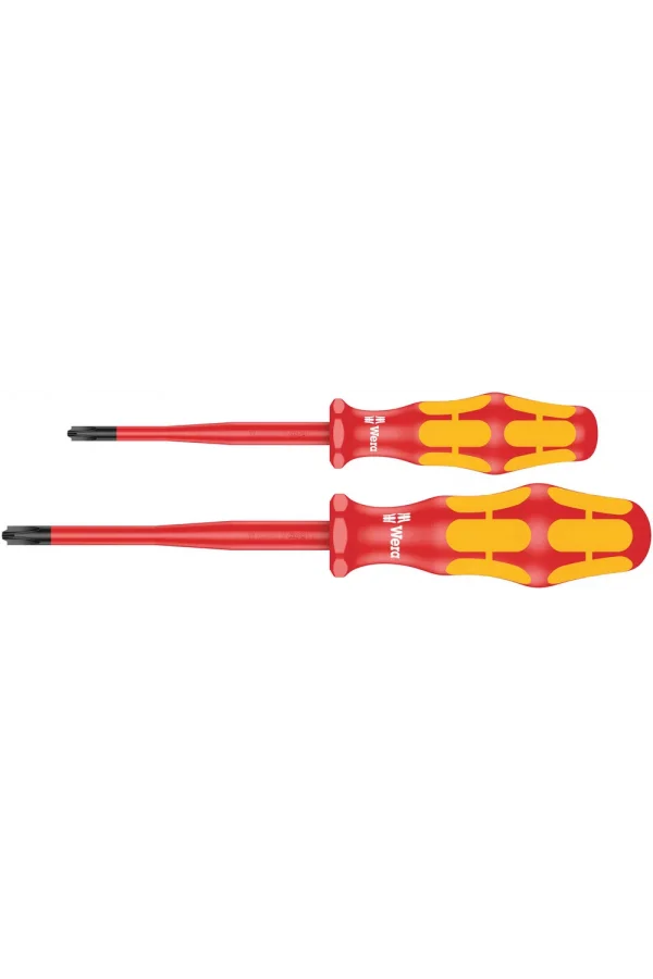 Wera 165 iS PZ/S # 1 + 2 Kraftform Plus 100 Serisi Tornavida Seti. İnce Bıçaklı