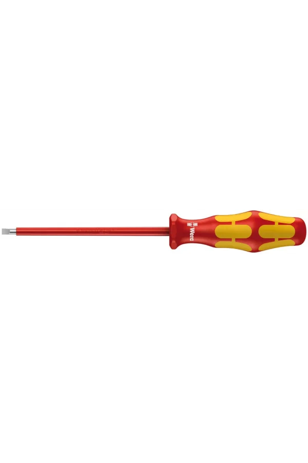 Wera 160 i VDE Yalıtımlı Düz Tornavida, 0.6 x 3.5 x 100 mm