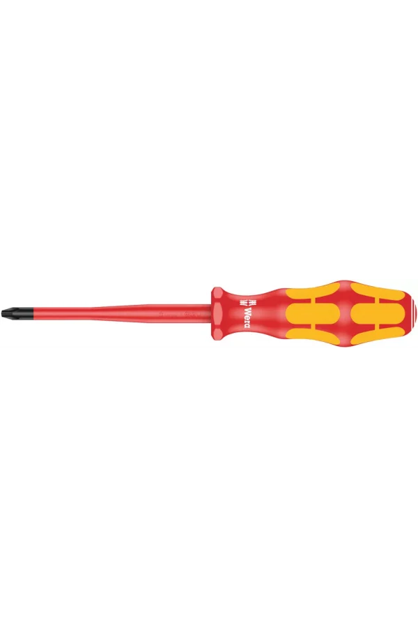 Wera 162 iSS PH VDE Yalıtımlı Yıldız Tornavida, İnce Bıçaklı ve Saplı, PH 2 x 100 mm