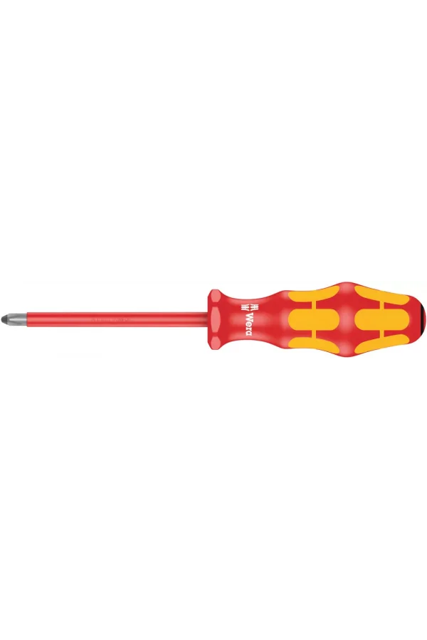 Wera 165 i PZ VDE Yalıtımlı Pozidriv Tornavida, PZ 2 x 100 mm