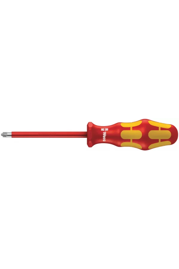 Wera 165 i PZ/S VDE Yalıtımlı Pozidriv/Düz Tornavida, # 1 x 80 mm