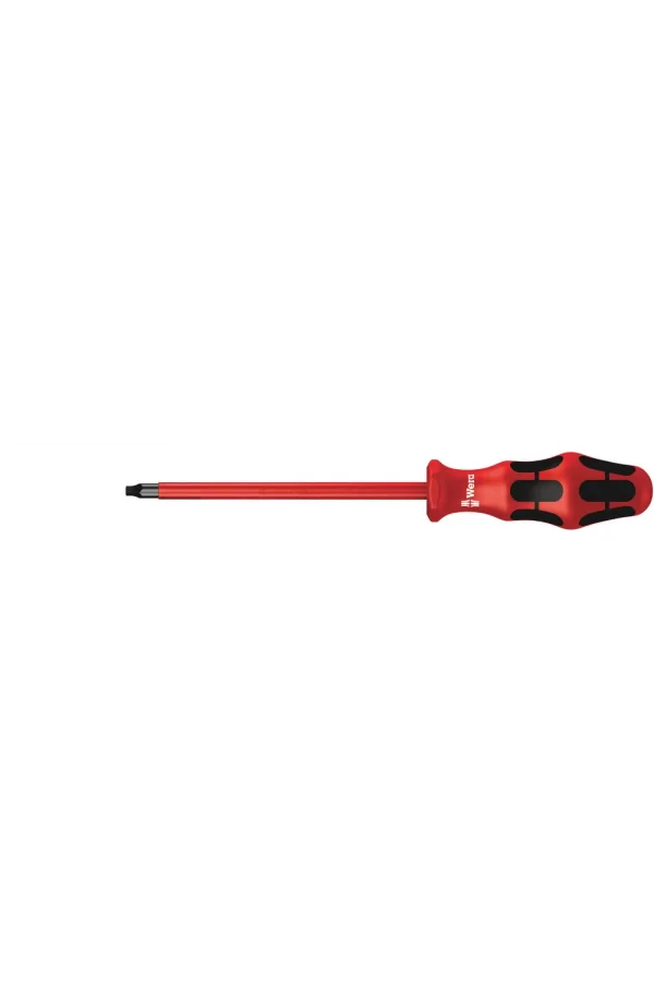 Wera 168 i VDE Yalıtımlı Kare Tornavida, # 3 x 150 mm