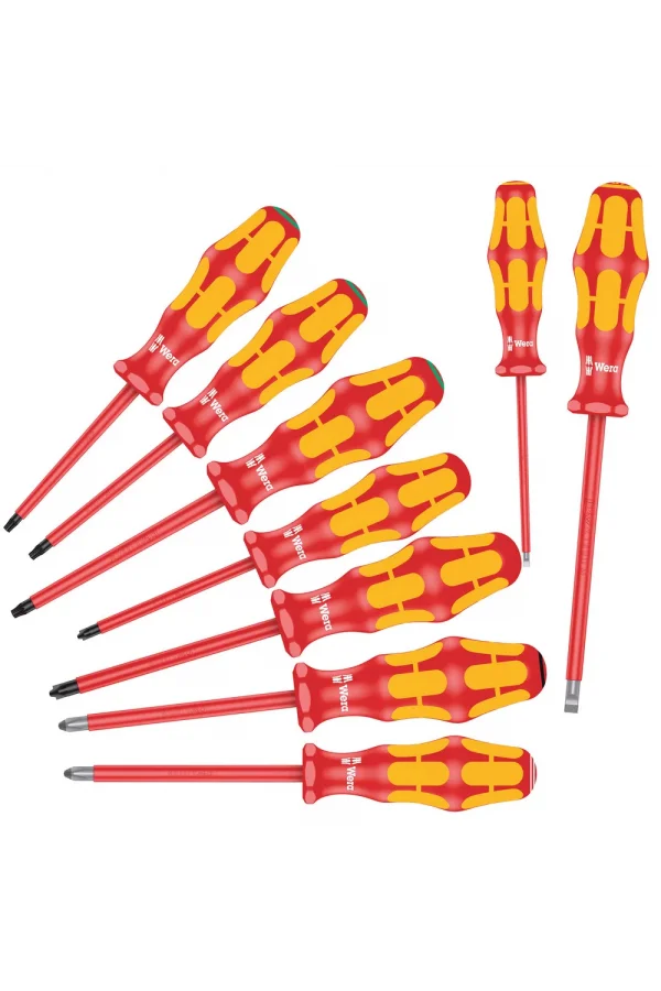 Wera 160 i/162 i/167 i/9 Kraftform Plus 100 Serisi Tornavida Seti