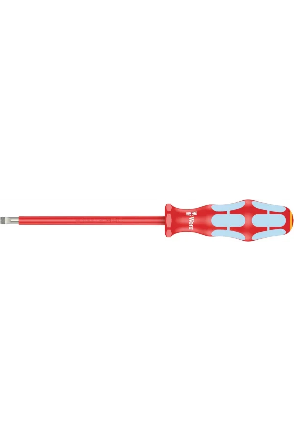 Wera 3160 i VDE Yalıtımlı Düz Tornavida, Paslanmaz, 1 x 5.5 x 125 mm