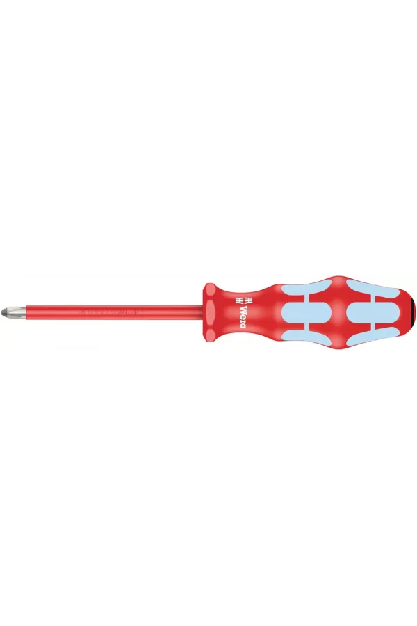 Wera 3165 i PZ VDE Yalıtımlı Pozidriv Tornavida, Paslanmaz, PZ 1 x 80 mm