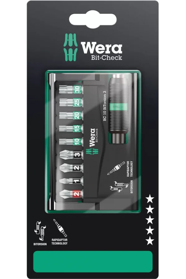 Wera Bit-Check 10 BiTorsion 3 SB