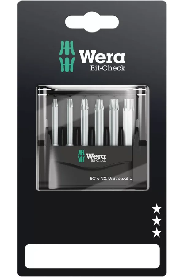 Wera Bit-Check 6 TX Üniversal 1 SB