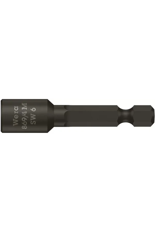 Wera 869/4 M Nutsetter/Bits Bağlantılı Lokma, Mıknatıslı, 6 x 50 mm