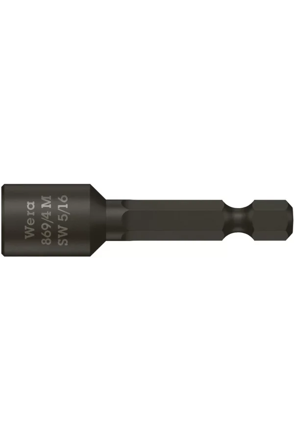 Wera 869/4 M Nutsetter/Bits Bağlantılı Lokma, Mıknatıslı, 5/16 x 50 mm