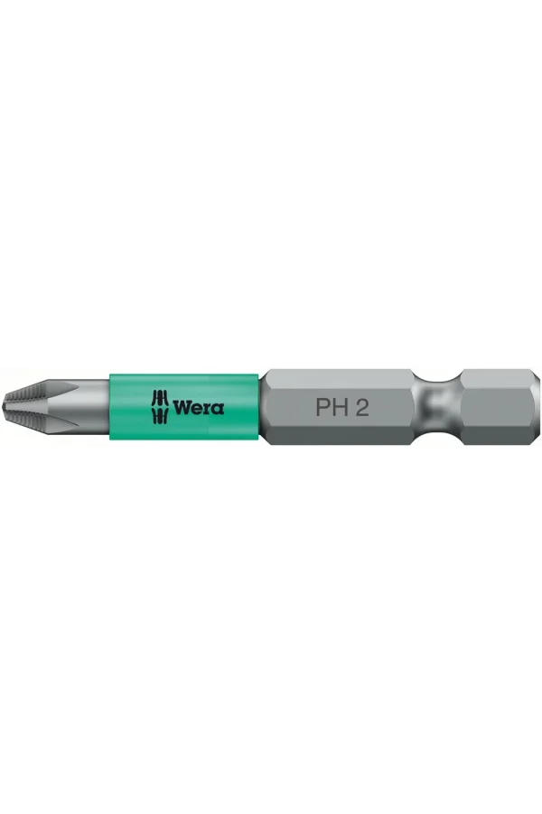 Wera 853/4 ACR® SL Bits, Plastik Kılıflı, Mıknatıslı, PH 2 x 50 mm