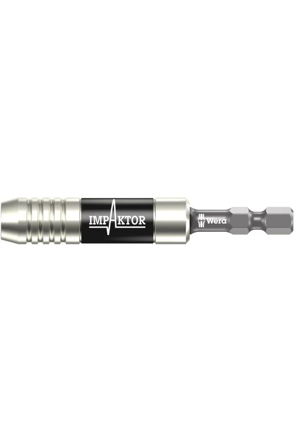 Wera 897/4 IMP Impaktor Halka Mıknatıslı Segmanlı Bits Tutucu, 1/4 x 75 mm
