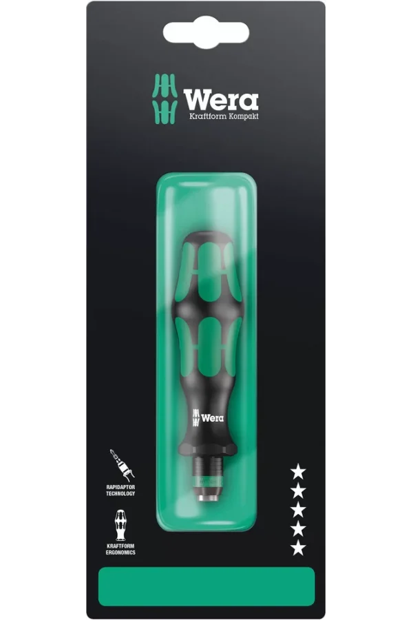 Wera 816 R SB Bits Tutuculu Tornavida, Rapidaptor Hızlı Uç Değiştirme Mandrenli, 1/4 x 119 mm