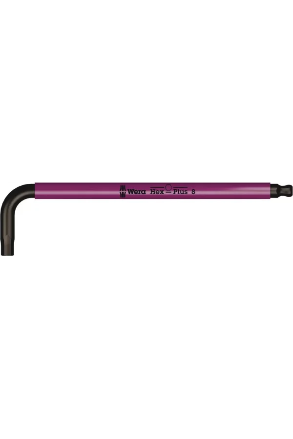 Wera 950 SPKL Allen Anahtar Renkli, metrik, BlackLaser, 8 x 195 mm